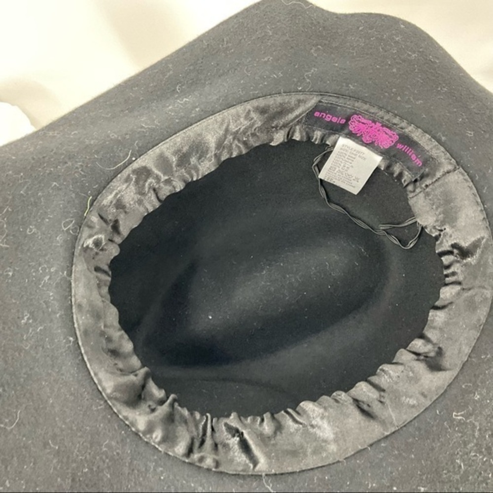 Angela Williams Black wool hat OS - Picture 5 of 9
